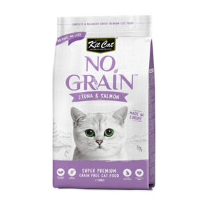 غذای خشک گربه بدون غلات طعم تن ماهی و سالمون کیت کت kit cat وزن 1 کیلوگرم
