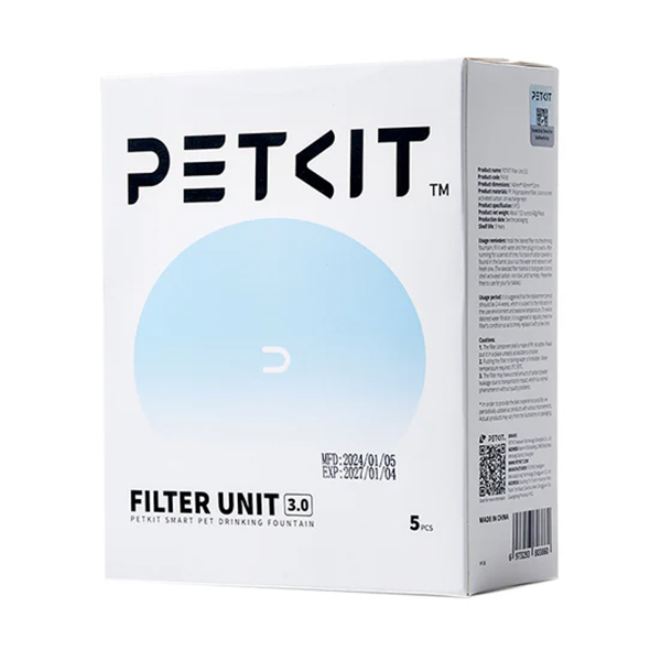 فیلتر یدکی آبخوری گربه و سگ اتوماتیک پت‌کیت petkit بسته 5 عددی