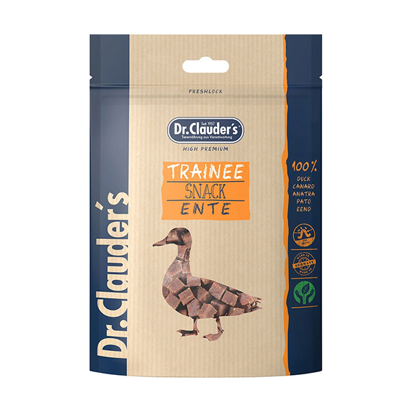 تشویقی سگ و گربه آموزشی طعم اردک دکتر کلادرز Dr. Clauder's وزن 80 گرم